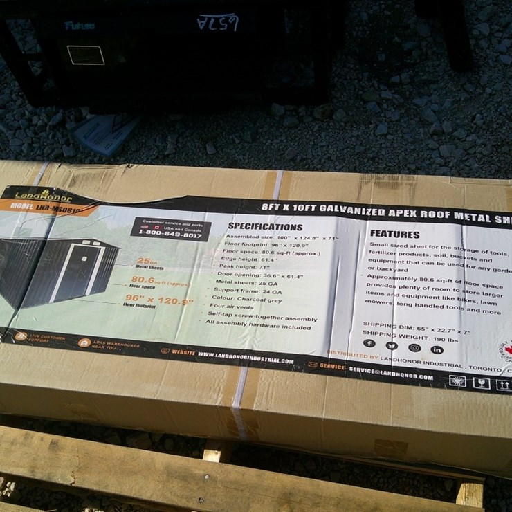 LAND HONOR 8FTx10FT METAL SHED