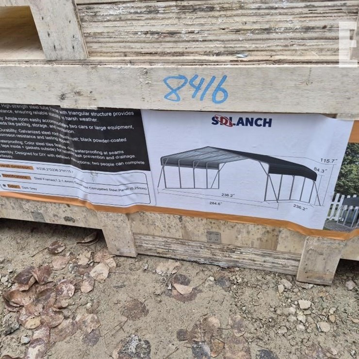 SDLANCH 20'X20' ALL-STEEL CARPORT
