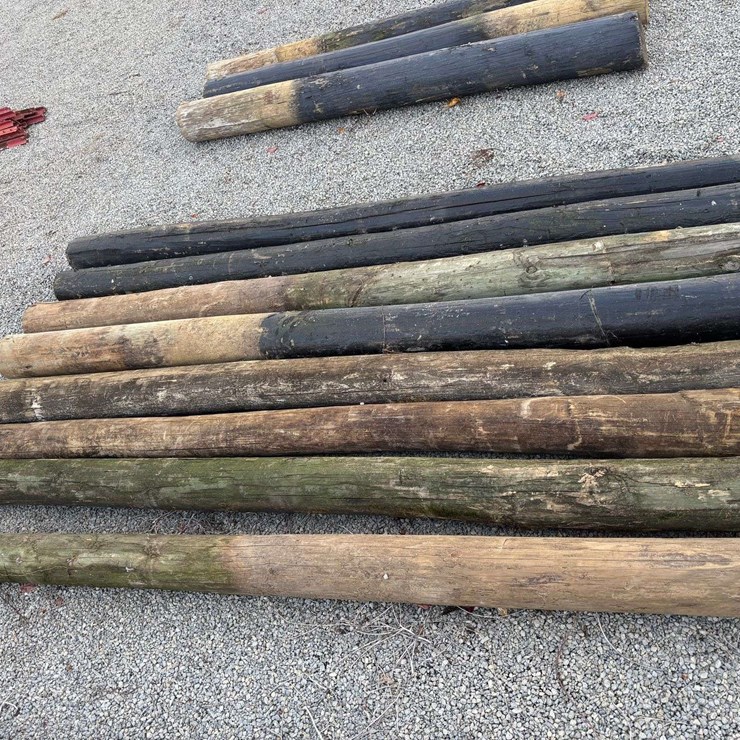 8- 8ft x 6in Wooden Post