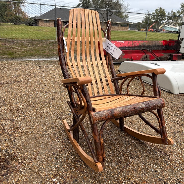 #1597 • BENT HICKORY WOOD ROCKER