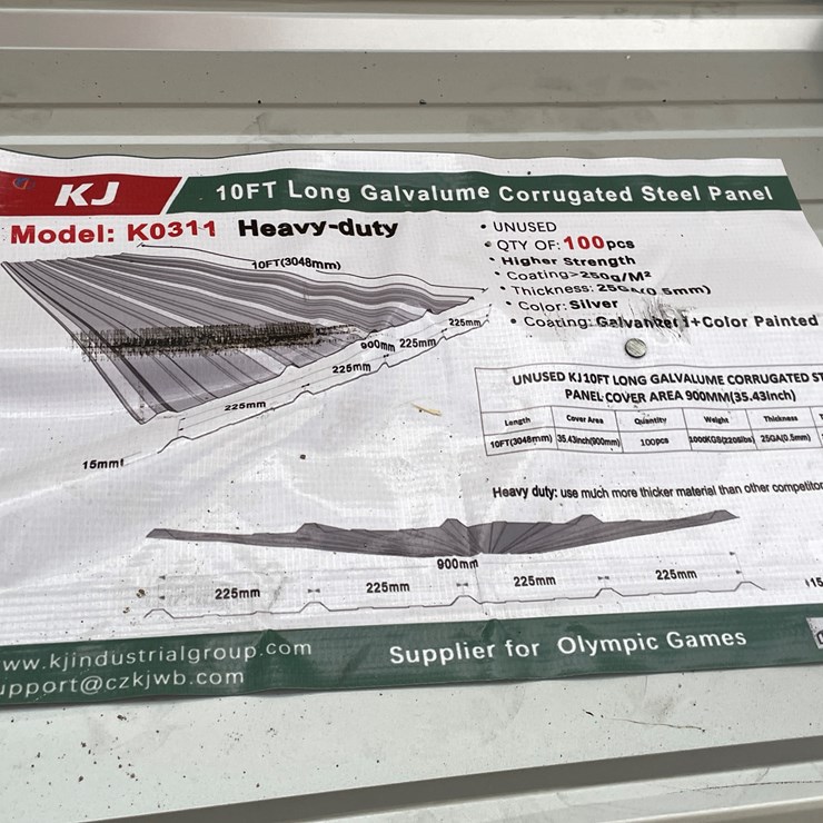 #352 • Galvalume Corrugated Steel Panel