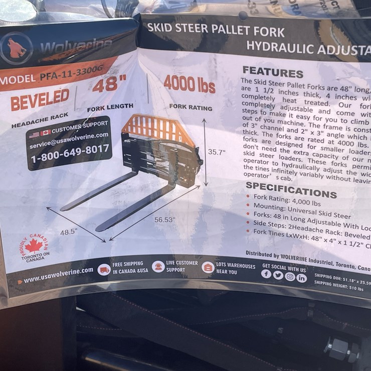 #209 • Pallet Fork Hydraulic Adjustable