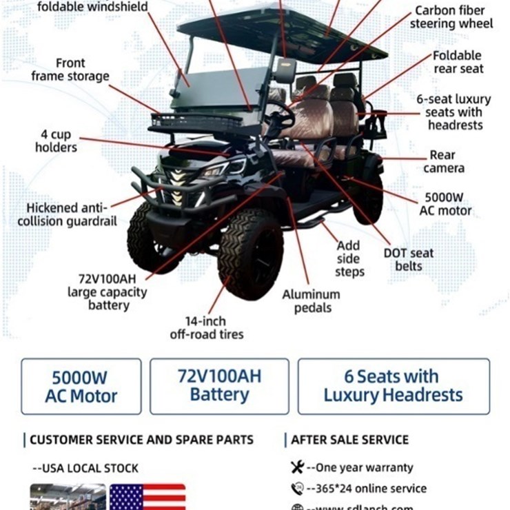 2025 SDLanch SDLGC100 Golf Cart