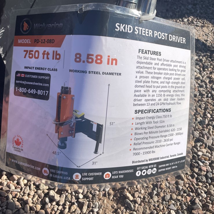 #213 • Skid Steer Post Driver