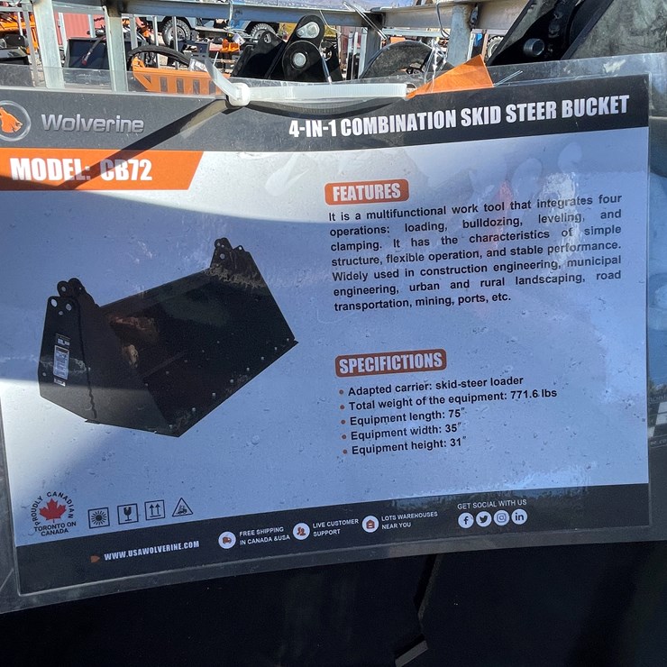 #252 • 40-In-1 Combination Skid Steer Bucket