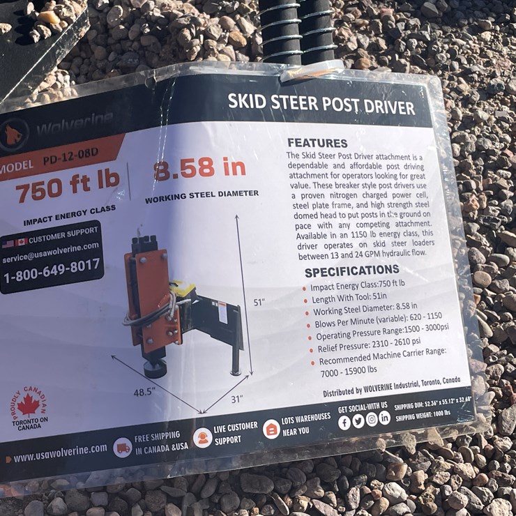 #214 • Skid Steer Post Driver