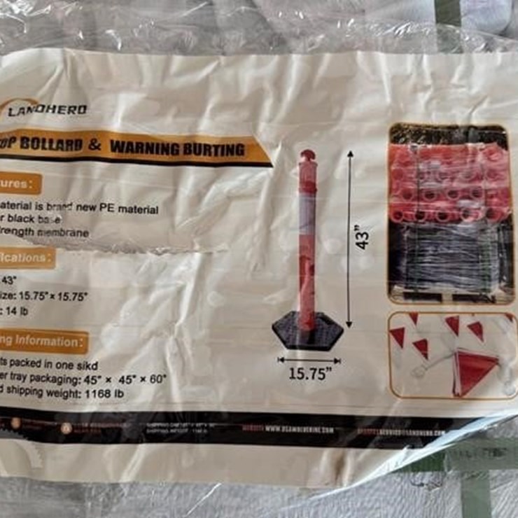 80 X 2025 LANDHERO T-TOP BOLLARD AND WARNING BURTI