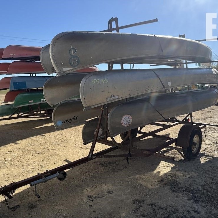 CANOE TRAILER W/ CANOES