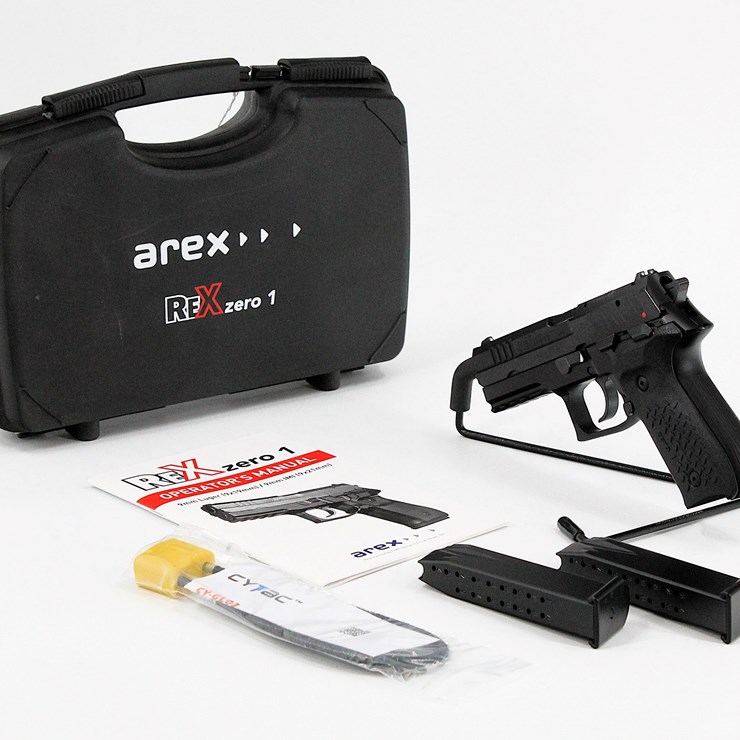 #.04 • AREX REX ZERO 1S 9MM PISTOL NEW IN CASE