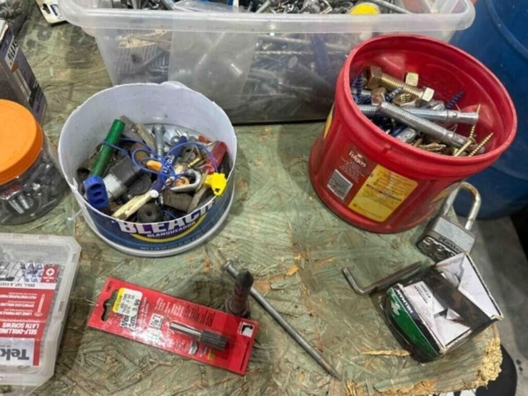 large-assortment--hardware,-screws,-drill-bits-image-7