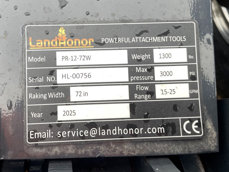 #2040-•-unused-2025-landhonor-power-rake-attachment-image-7
