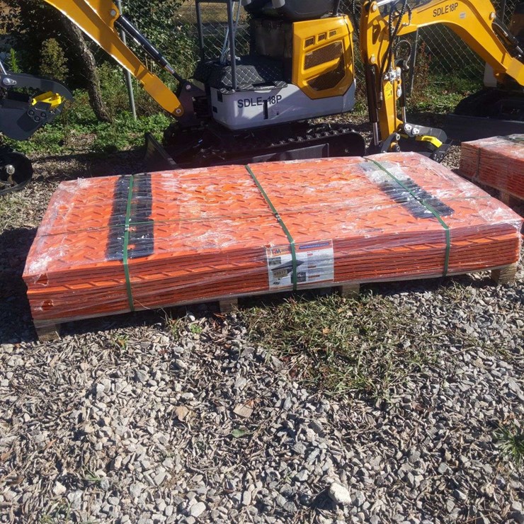 QTY (12) UNUSED TPM 4'X7.3' GROUND PROTECTION MATS
