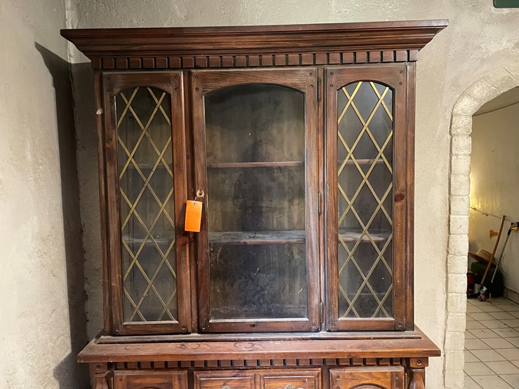 #3740-•-wooden-glass-hutch-image-3