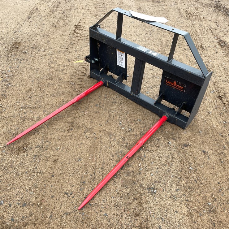 #2064 • Unused 2025 Landhonor Skid Steer Bale Spear Attachment