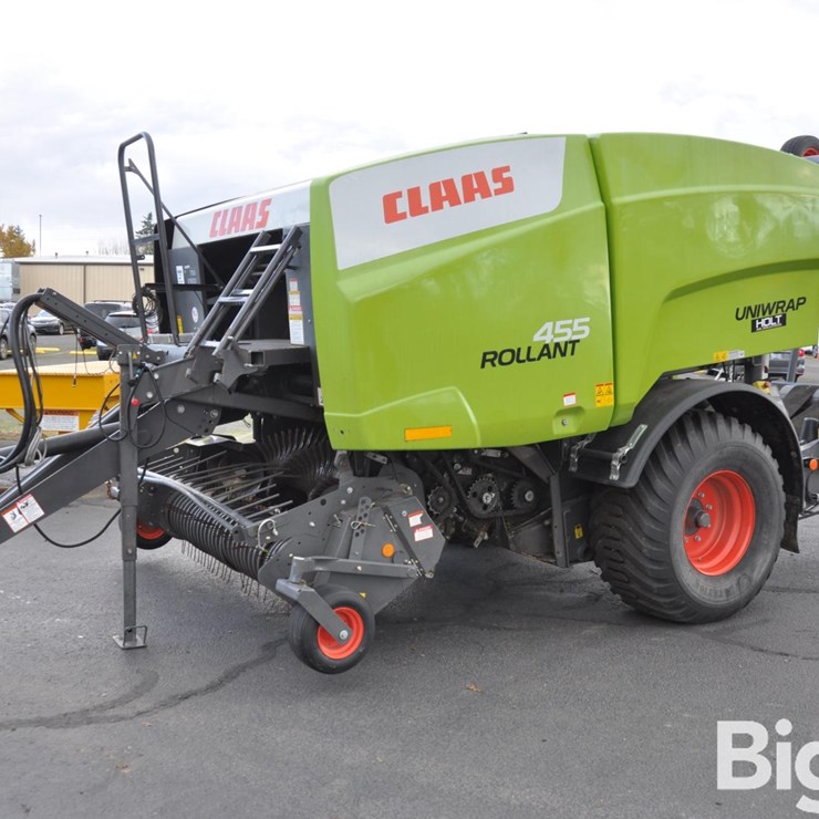 2020 CLAAS 455 Rollant Uniwrap Round Baler/Bale Wrapper