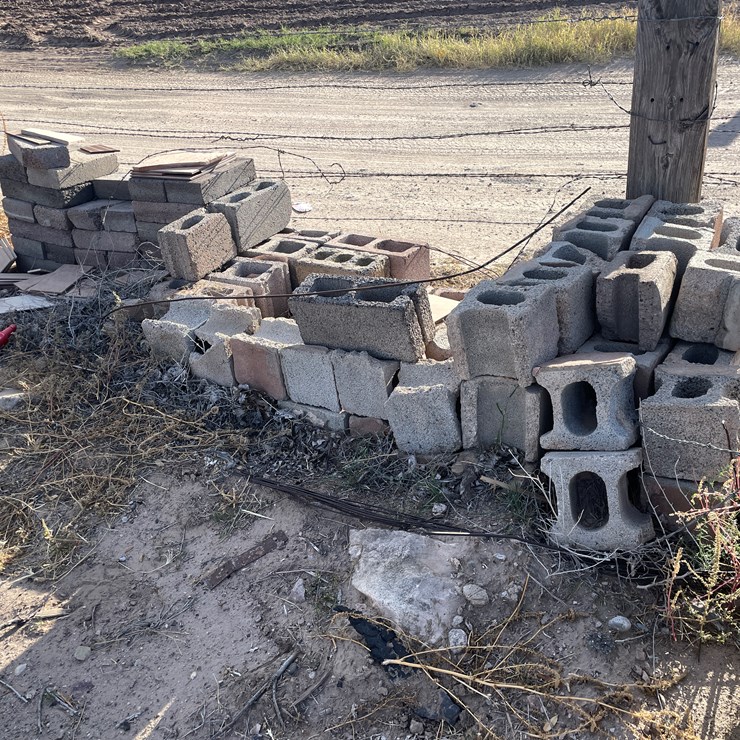 #3733 • Cinder Blocks and Pavers
