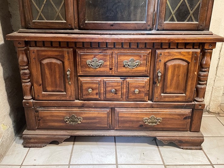 #3740-•-wooden-glass-hutch-image-2