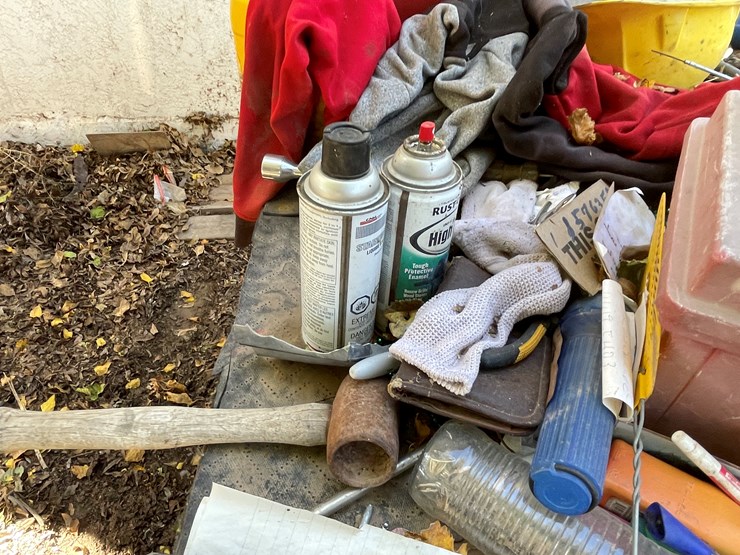 #3707-•-misc-tools,-hardware,-bauer-bench-grinder,-4-drawer-metal-toolbox-and-table-image-5