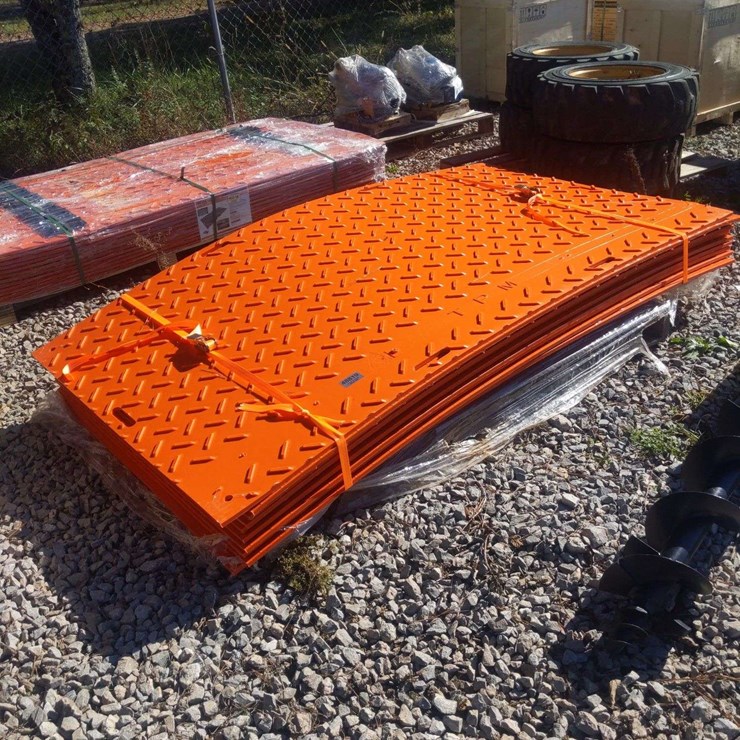 QTY (12) UNUSED TPM 4'X7.3' GROUND PROTECTION MATS