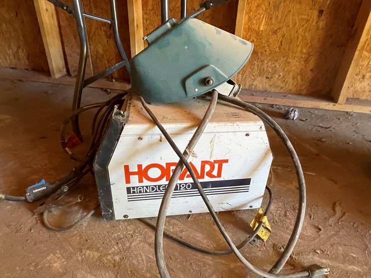 #3681-•-hobart-handler-120-welder-with-helmet-image-6