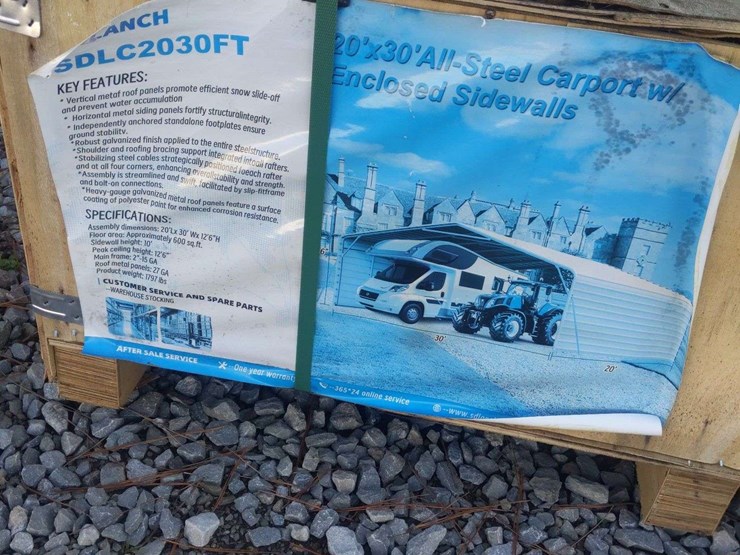 unused-20'x30'-steel-carport-w/-sidewalls-image-4