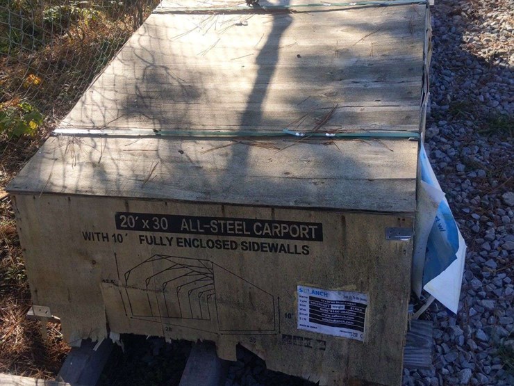 unused-20'x30'-steel-carport-w/-sidewalls-image-2