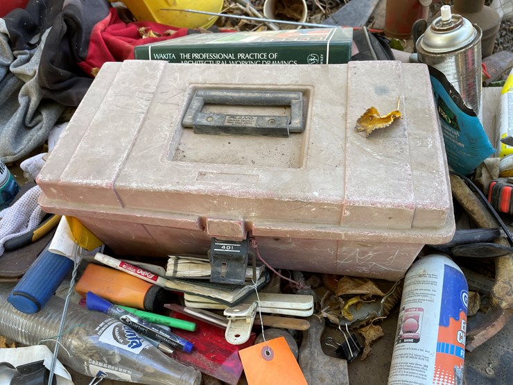 #3707-•-misc-tools,-hardware,-bauer-bench-grinder,-4-drawer-metal-toolbox-and-table-image-7