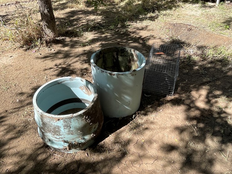 #3668-•-large-pipe-fittings-and-animal-cage-image-3