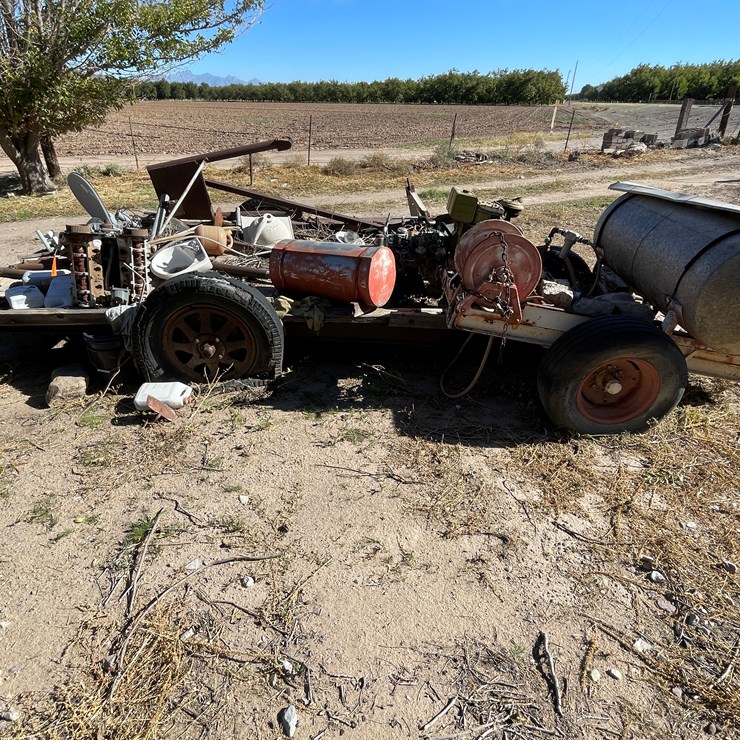 #3729 • Pair of Trailers and Scrap Metal