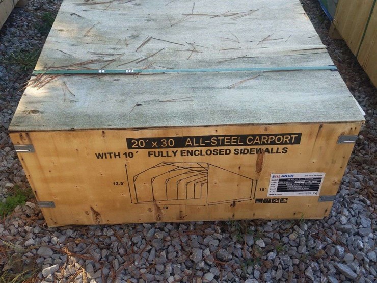 unused-20'x30'-steel-carport-w/-sidewalls-image-5