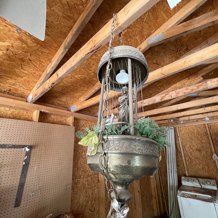 #3696 • Antique Waterfall Hanging Light