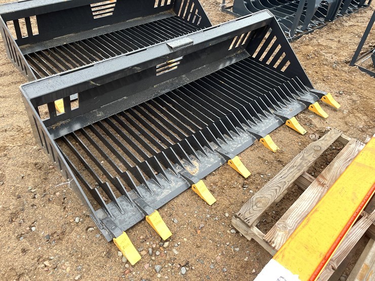 #2037-•-unused-2025-landhonor-skid-steer-rock-bucket-attachment-image-1