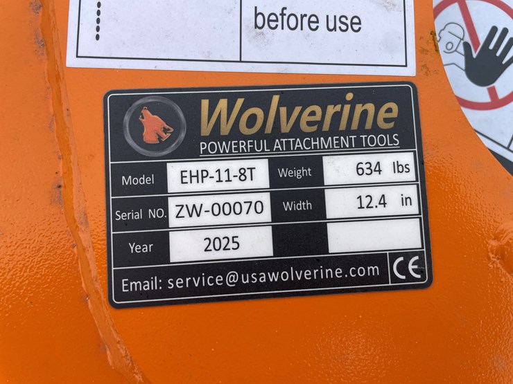 #2077-•-unused-2025-wolverine-hydraulic-clamp-attachment-image-4