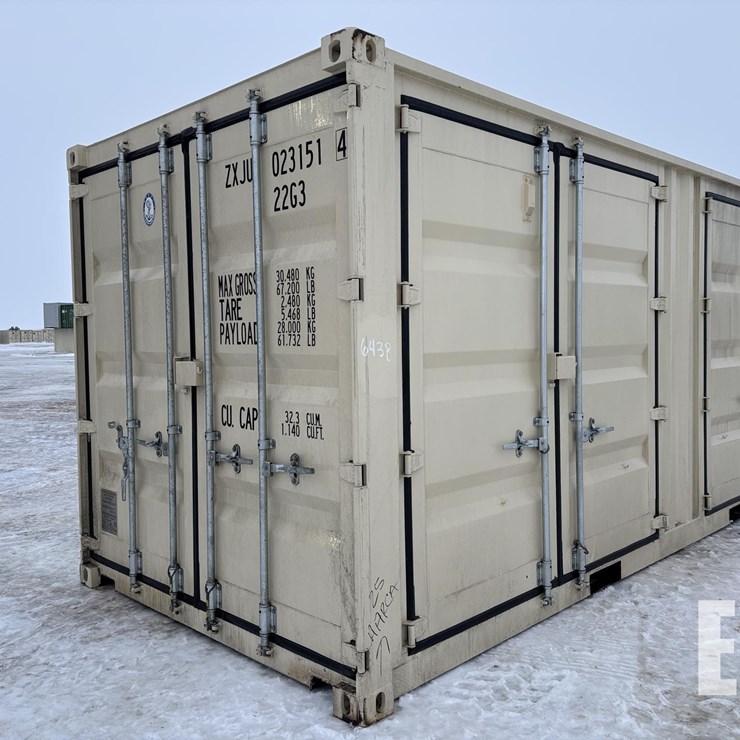 20' NEW ONE TRIP OPEN SIDE SHIPPING CONTAINER