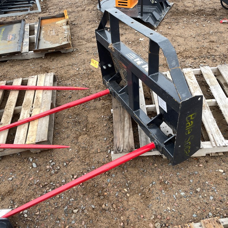 #2066 • Unused 2025 Landhonor Skid Steer Bale Spear Attachment