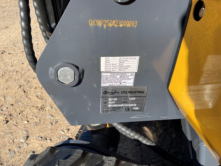 #9271-•-unused-2025-cfg-mini-excavator-image-9