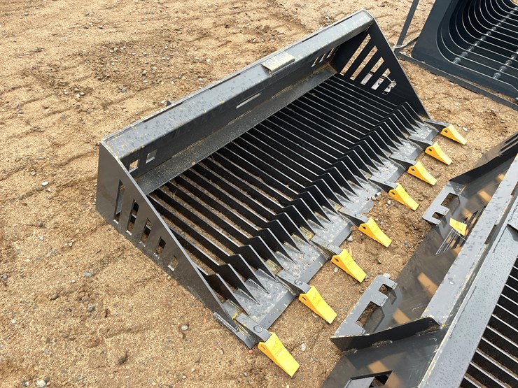 #2038-•-unused-2025-landhonor-skid-steer-rock-bucket-attachment-image-1