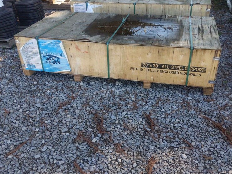unused-20'x30'-steel-carport-w/-sidewalls-image-2