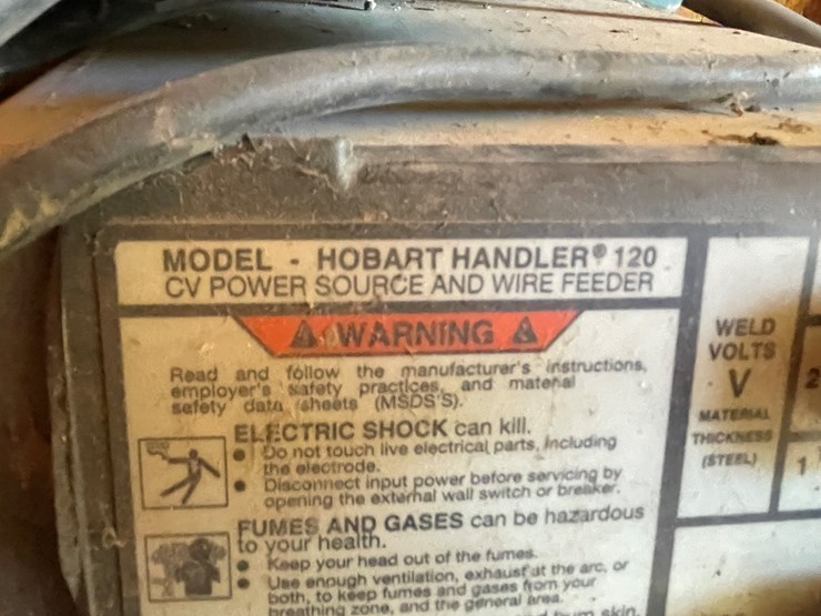 #3681-•-hobart-handler-120-welder-with-helmet-image-3