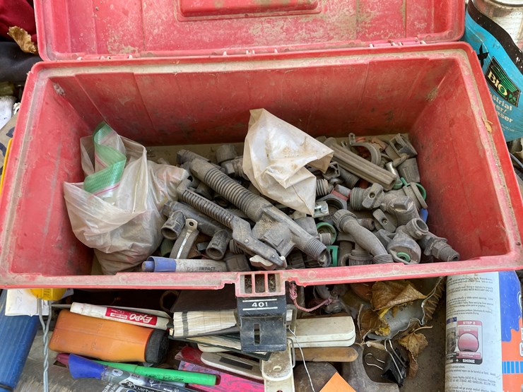 #3707-•-misc-tools,-hardware,-bauer-bench-grinder,-4-drawer-metal-toolbox-and-table-image-9