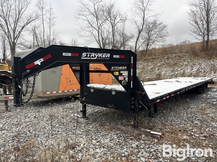 2024-stryker-gooseneck-40’-t/a-flatbed-trailer-image-1