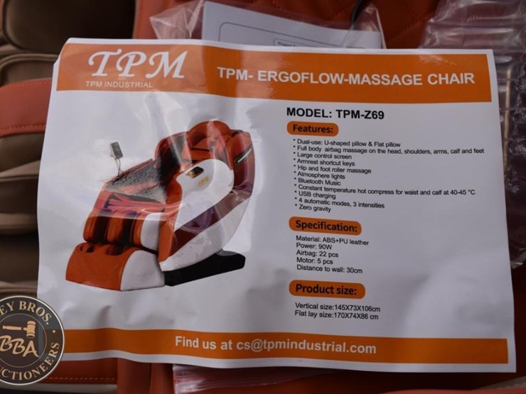tpm-tpm-z69-ergoflow-massage-chair,-orange/white,-8-modes,-heat-therapy-image-8