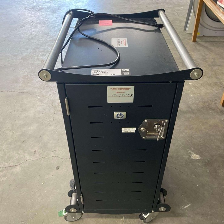 Mobile Tech Storage Cabinet Cart