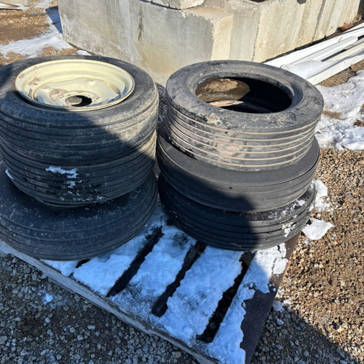 (7) Implement Tires and (6) Rims (LT1488)