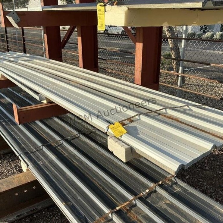 (20) 3FT X 20FT WHITE METAL ROOF PANELS,
