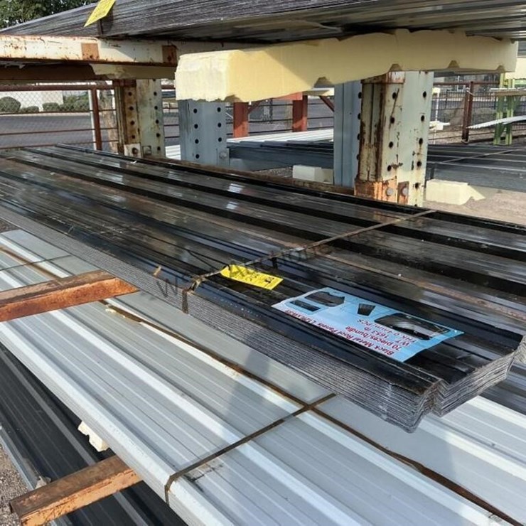 (70) 3FT X 12FT BLACK METAL ROOF PANELS