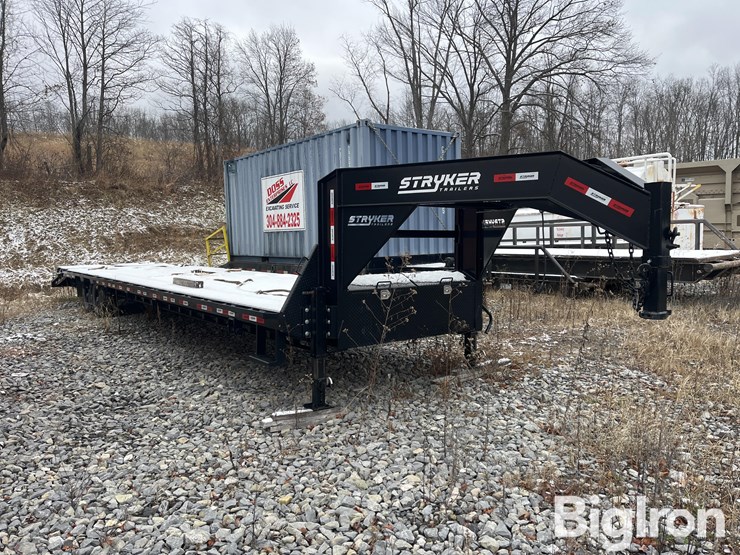 2024-stryker-gooseneck-40’-t/a-flatbed-trailer-image-3
