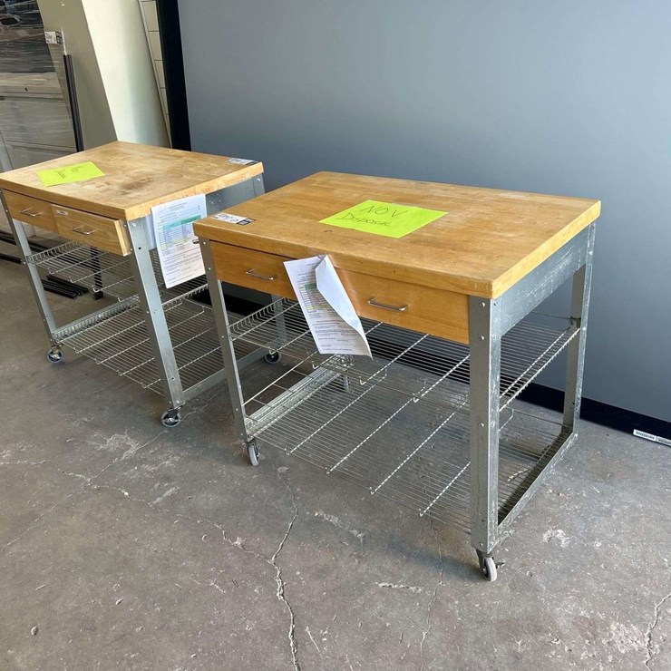 Two Mobile Storage Carts