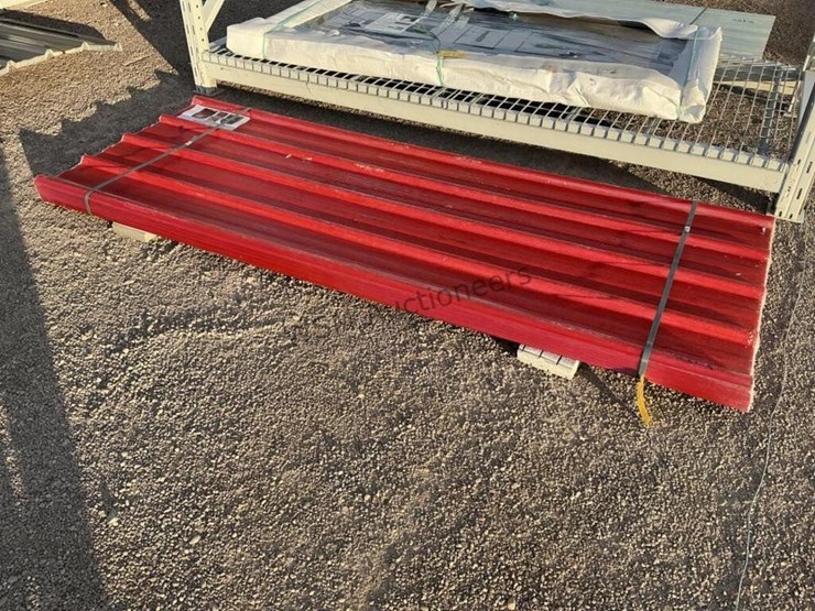 (30)-3ft-x-8ft-red-poly-roof-panels,-image-1
