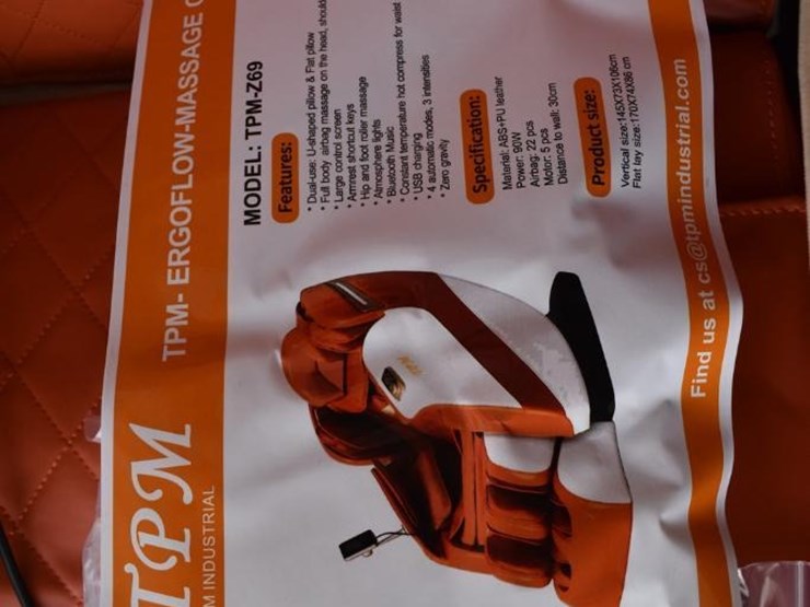 tpm-tpm-z69-ergoflow-massage-chair,-orange/white,-8-modes,-heat-therapy-image-14